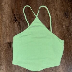 Green Crop Top